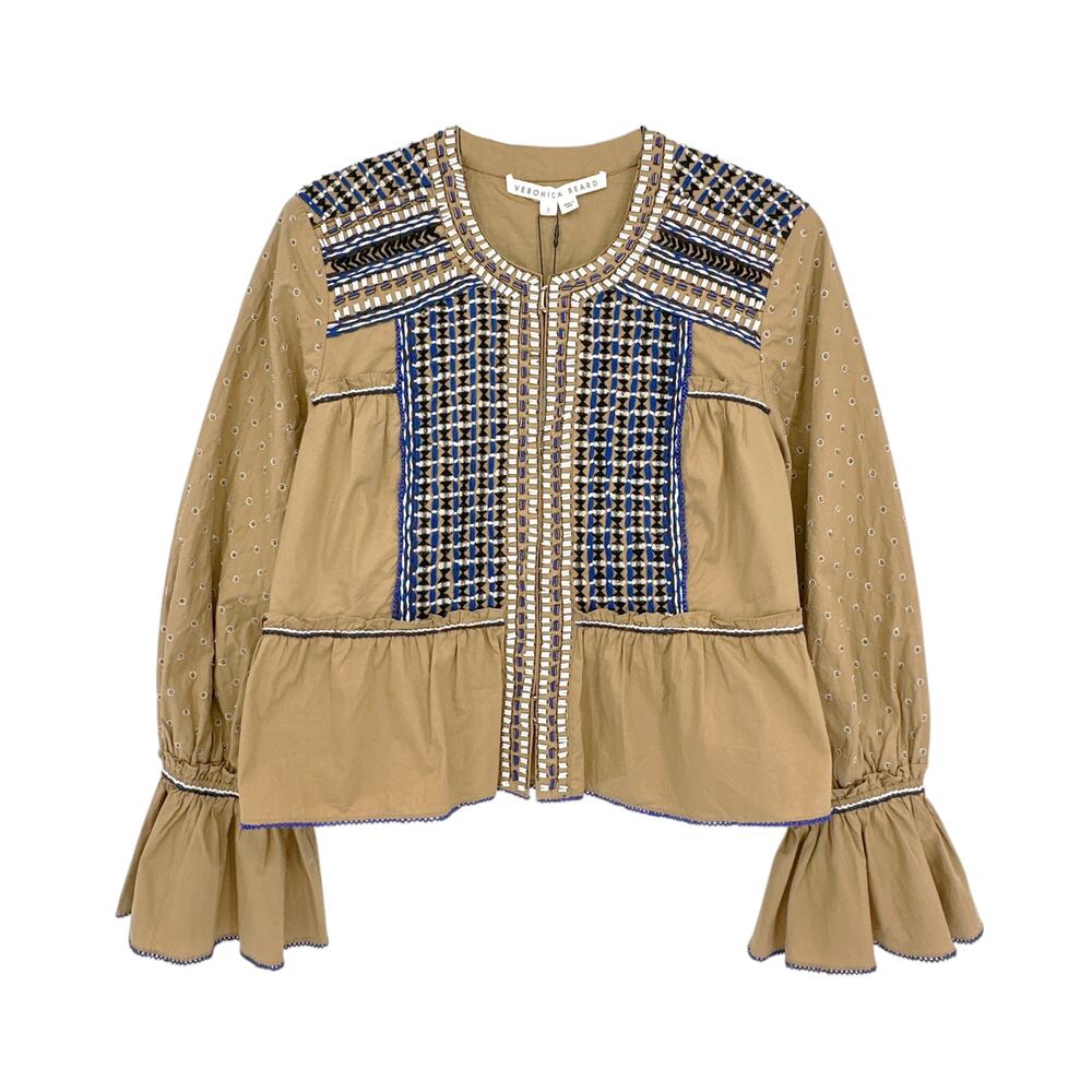VERONICA BEARD Mckenzie Embellished Jacket S
